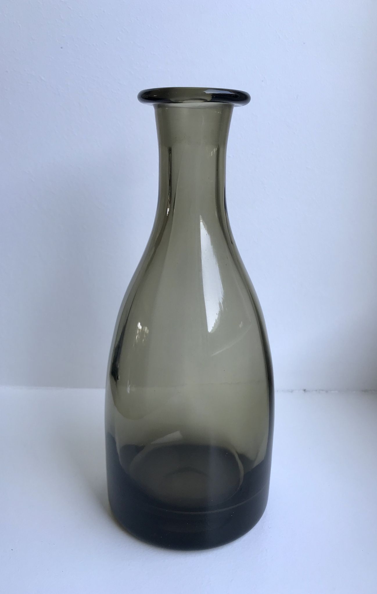 Decanter / pitcher in smoked glass 60s