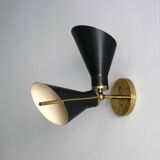 Applique murale italienne en laiton des années 1950 – Modèle 131 de Gino Sarfatti Arteluce - Design