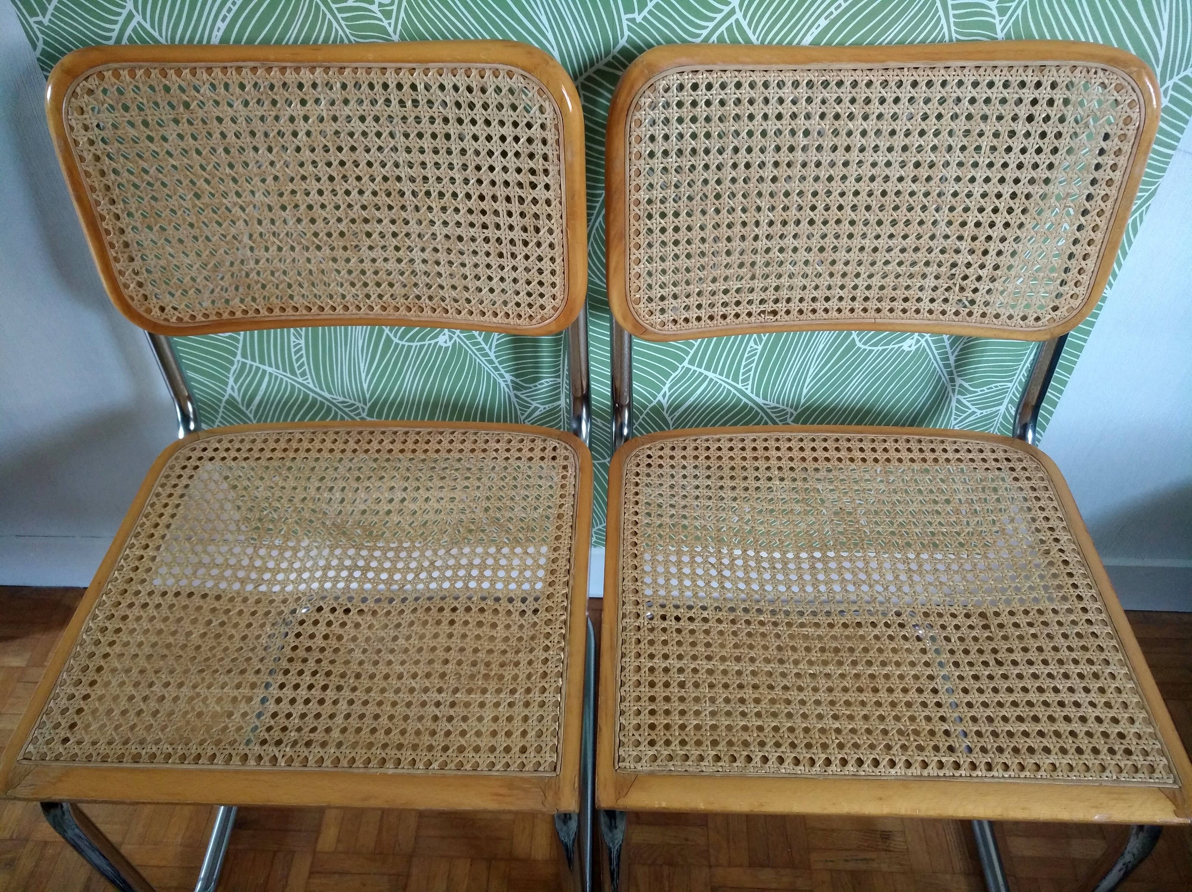 Paire de chaises Marcel Breuer B32
