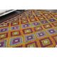 1970s Vintage Turkish Oushak Handmade Wool Cotton Orange Area Rug 160x263