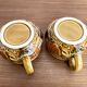 Pair of Japanese Majolica Soup Bowls Featuring Tomatoes and Onions