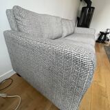 Chester habitat 3-seater sofa - in Italian fabric - mixed grey - black legs