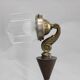 1930s Secession brass and glass desk lamp, Czechoslovakia