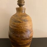 Pied de lampe en grès de Sancerre, Robert Heraud, XXème