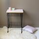 Table d'appoint vintage pieds eiffel