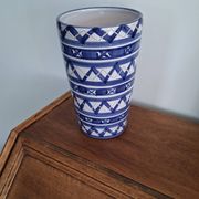 Blue and White Ceramic Decorative Vase Robert Picault
