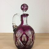 Val Saint Lambert double-layer red cut crystal carafe