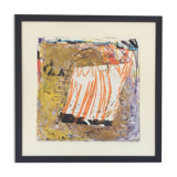 Welcome, 1989. Acrylic and collage by Florence ROQUEPLO (1955)