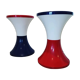 Pair of plastic Tam Tam stools. Original colors.