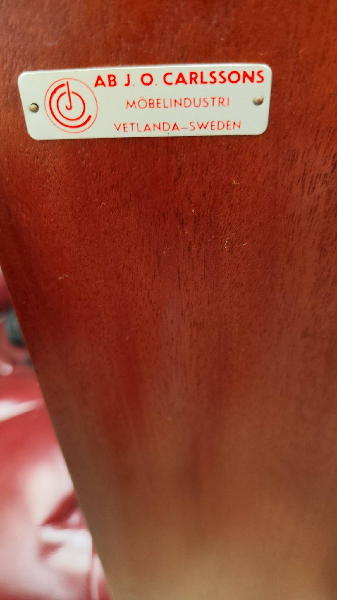 Swedish Modern buffet in mahogany, stamped Carlssons Möbelindustri - Sweden, 1940s.