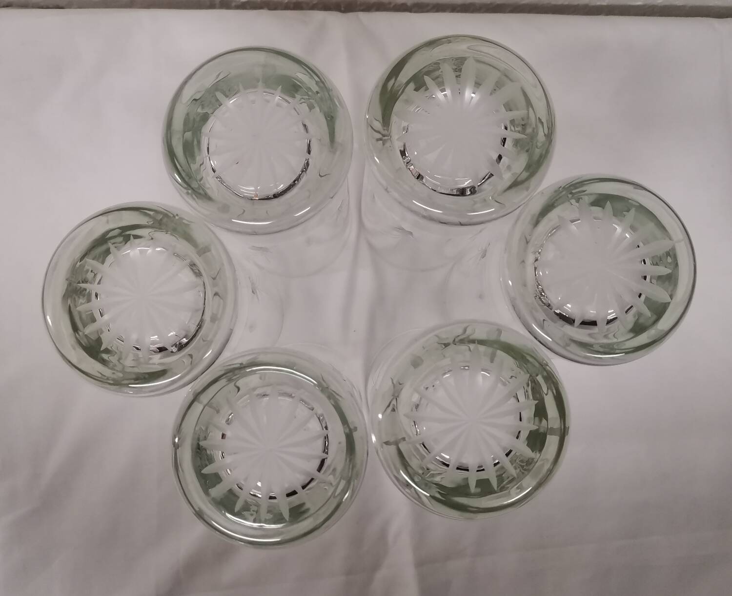 Large crystal glasses