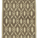 1970s Handwoven Vintage Anatolian Beige Rug 112 cm x 214 cm