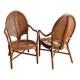 Pair of armchairs attributed to Vivai del Sud, Italy 70s/80s