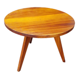 Round wooden coffee table