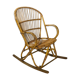 Fauteuil à bascule en bambou, France 1960
