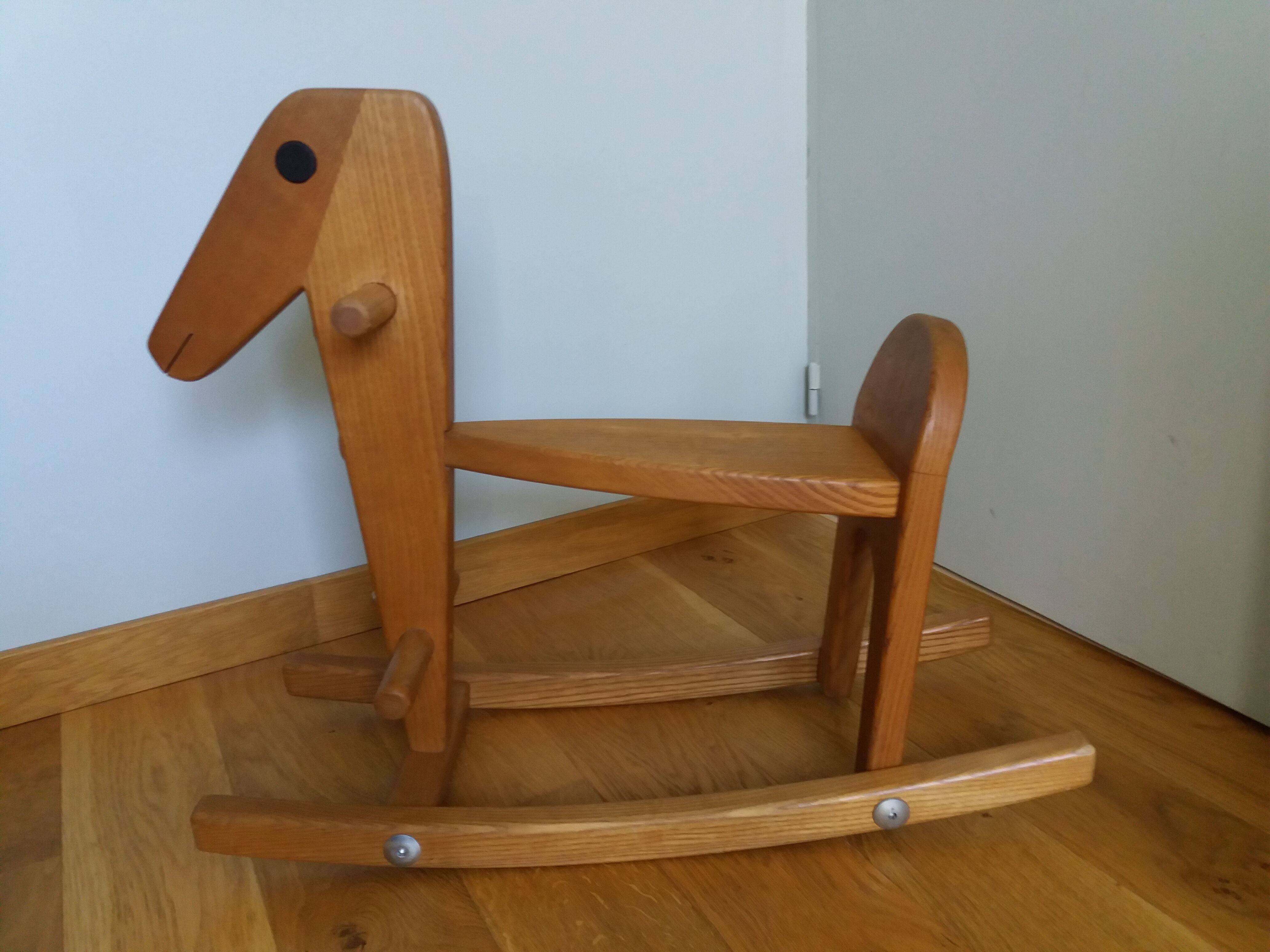 Wooden rocking horse