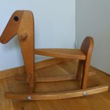 Wooden rocking horse
