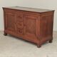 Antique solid wood workbench, dough cabinet from the 18th century.