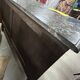 Louis XV style chest of drawers in wood and marble