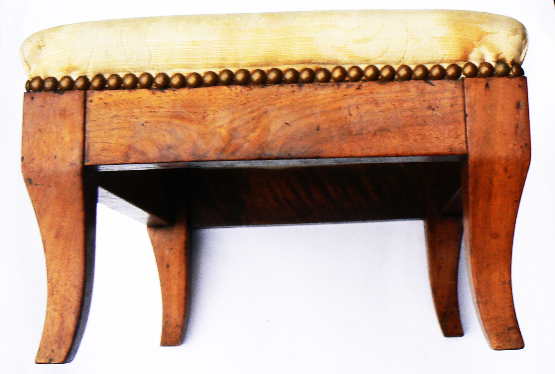 Foot stool in walnut, Louis-Philippe period style