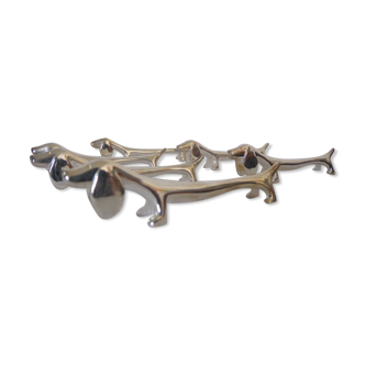 knife holder dog shape basset