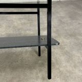Table basse en métal et verre, années 50