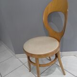 Suite of 6 chairs Bistrot Baumann Model Seagull 1987