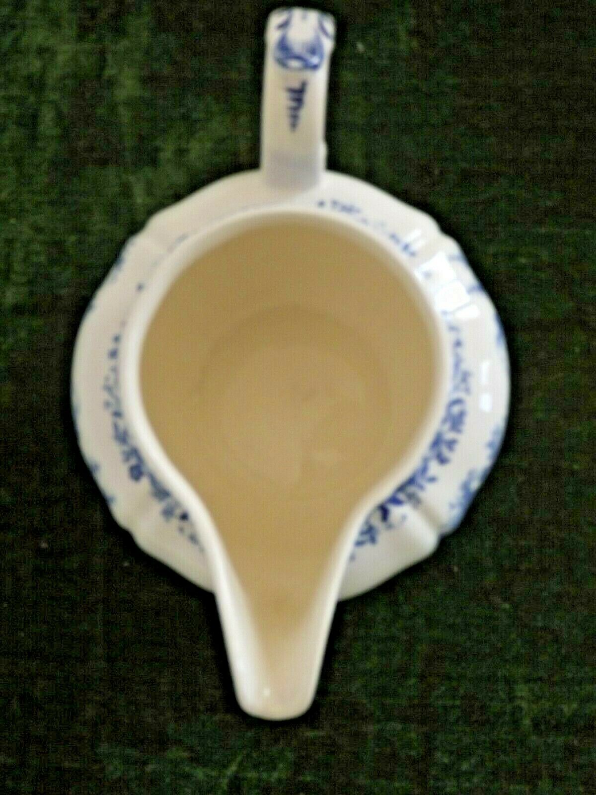 Vintage milk jug Villiroy & Boch Burgenland in blue and white stamped 3488.