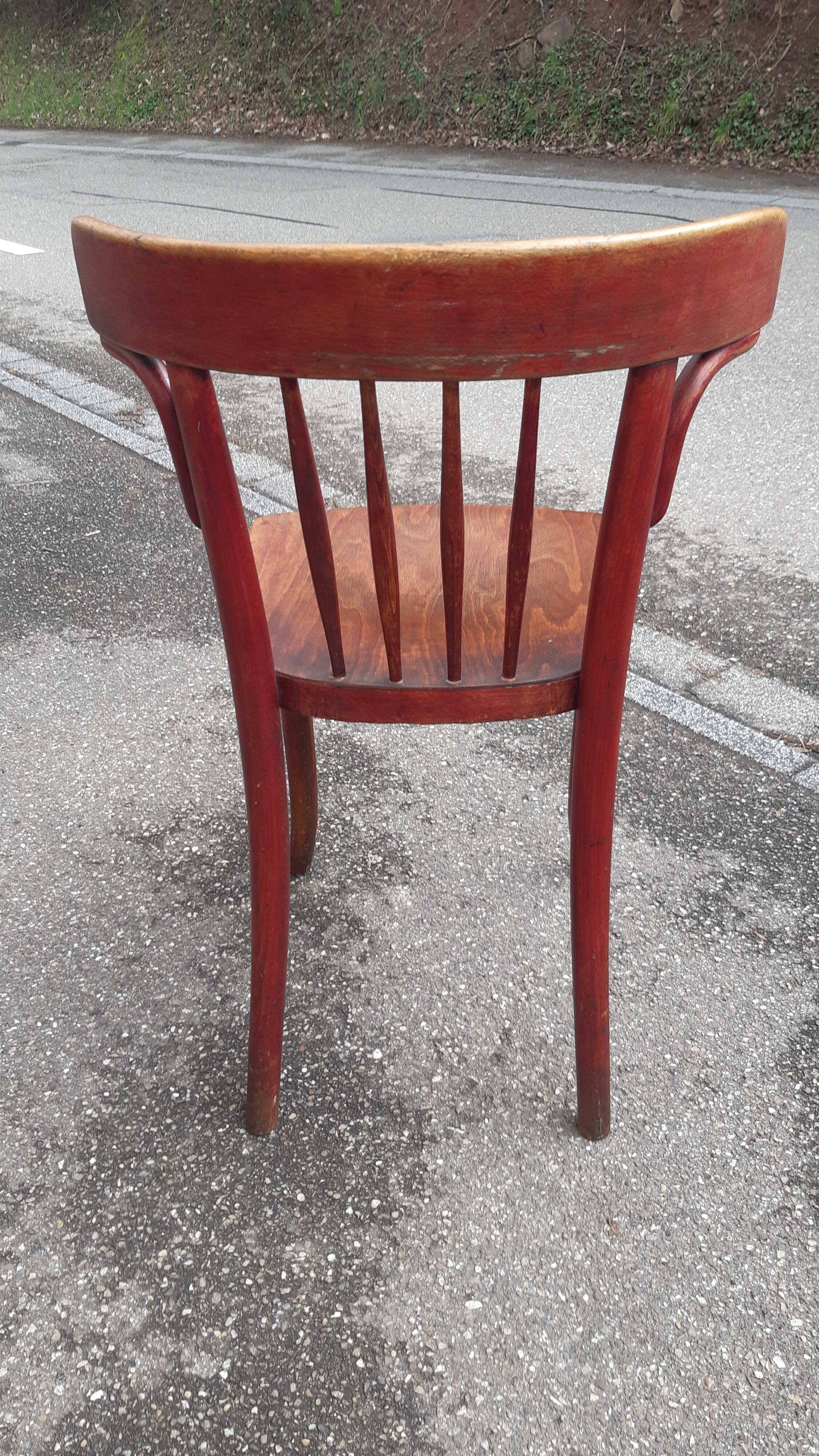 Set of 4 Thonet bistro chairs