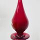 Large Empoli red blown glass carafe / Genie Bottle