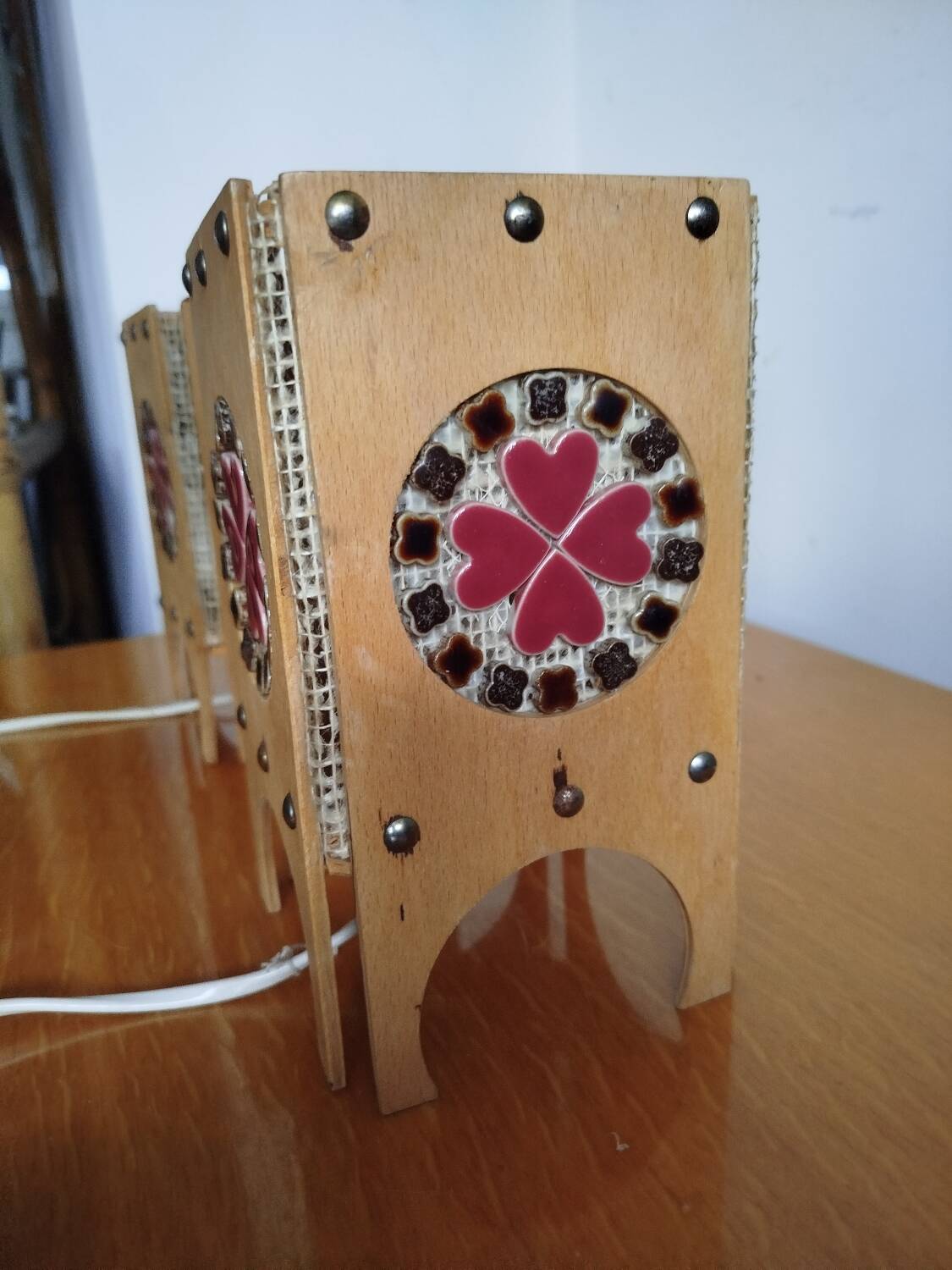 Pair of Otto Eelund Scandinavian lamps – Sweden, 1960s/70s