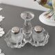 Salt and pepper shaker vintage glass