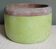 Grey and green terracotta cache-pot. Italian manufacturing.