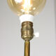 Minimal mid-century brass & marble lamp
