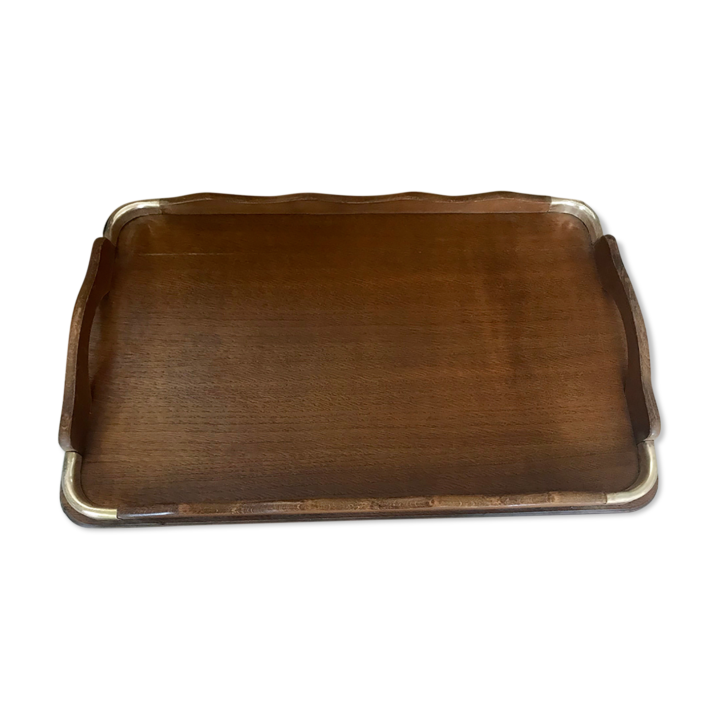 Wood and brass top 62X39