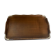 Wood and brass top 62X39