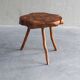 Table d'appoint en bois d'orme français vintage