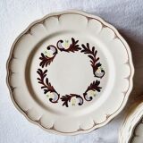 Assiettes plates Salins France