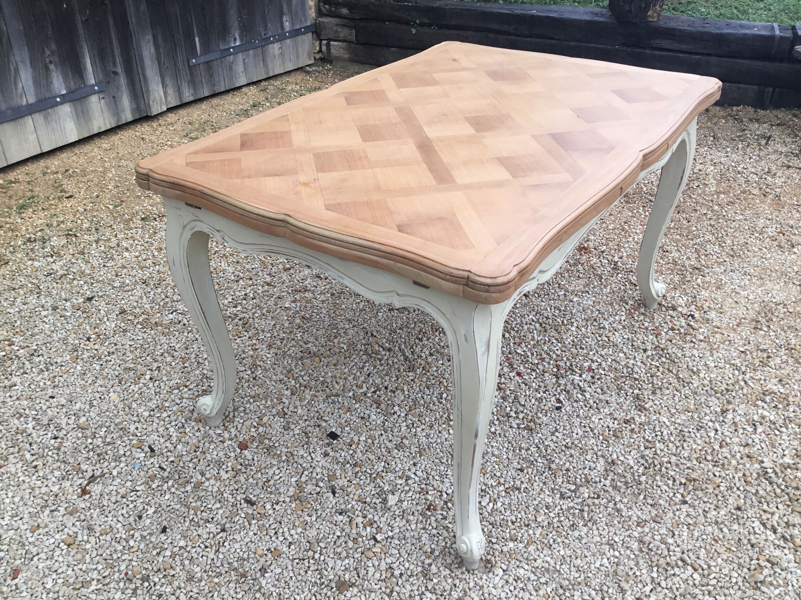 Louis XV-style cherry table mid-20th