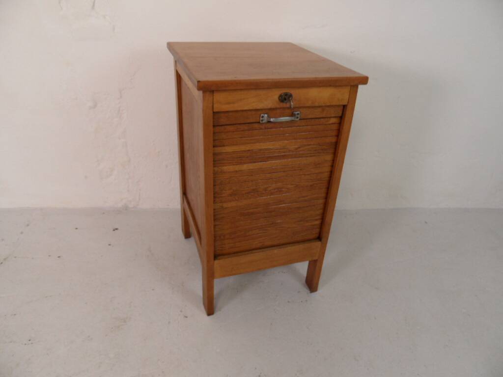 Vintage filing cabinet with roller shutter