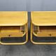 Pair of bamboo bedside tables by Kenneth Bergenblad for DUX, 1960s