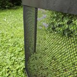 Curved chimney fire screen