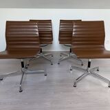 Set of 4 Eames EA105 Vitra armchairs from 2007