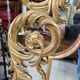 Golden wooden glazed mirror ref mart