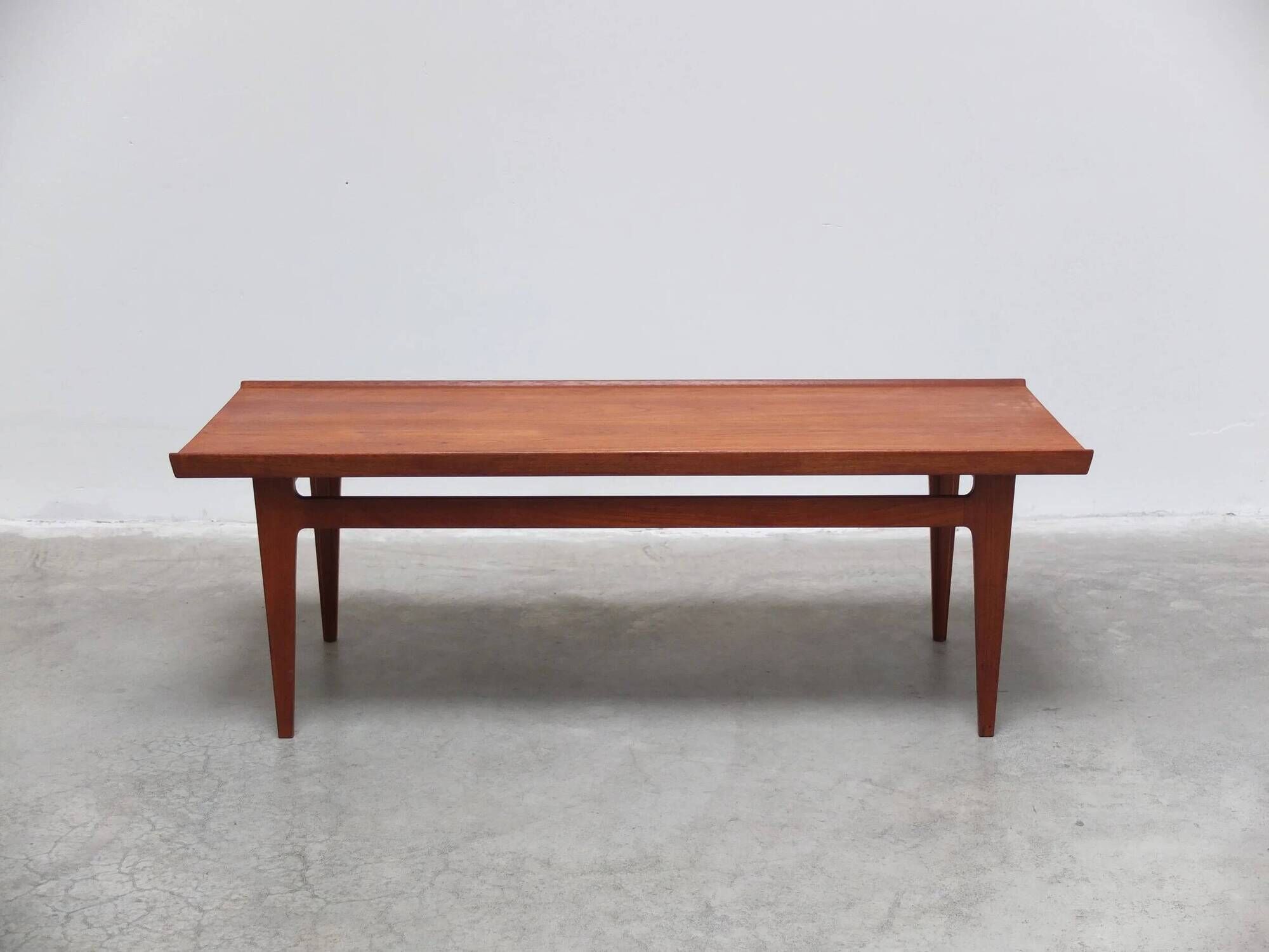 Danish coffee table in solid teak by Finn Juhl for France & Son, 1960s