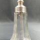Glass and silver metal sugar shaker