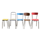 Mismatched formica chairs and stool 1960