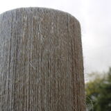 Ceramic lamp and rope shade