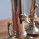 Pair of brass candle holders