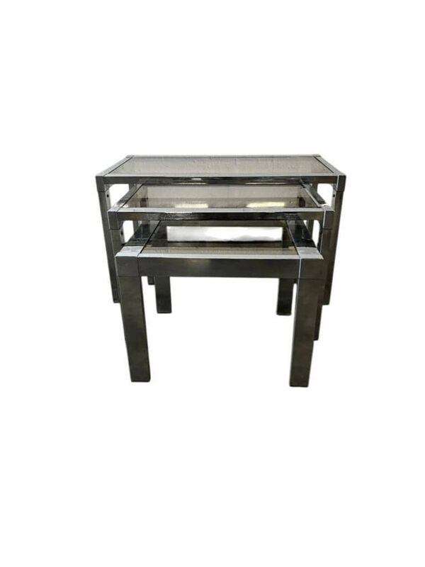set de 3 tables gigognes vintage / tables d'appoint